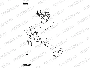 CRANK BALANCER (LT-R450ZL1 E19)