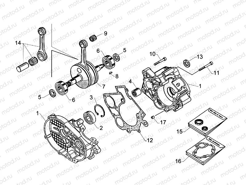 Crank-case-Connect.rod group