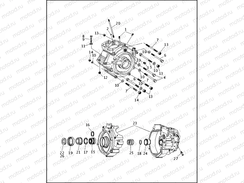 CRANKCASE - 1995 (2 OF 2)