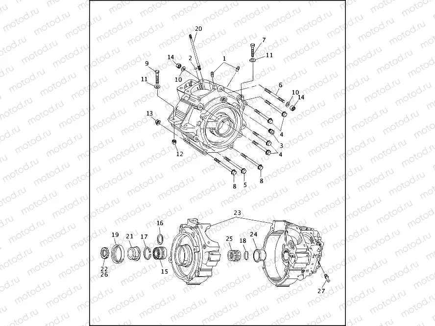CRANKCASE - 1996 (1 OF 2)