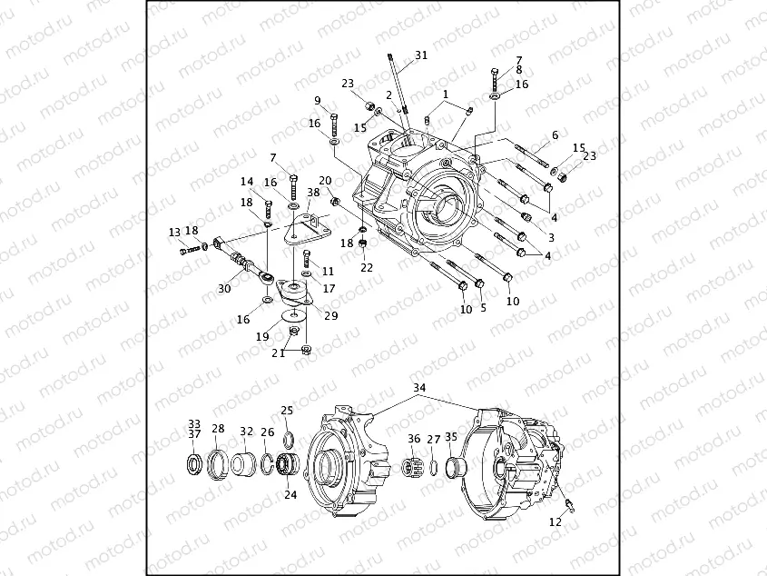CRANKCASE - 1996 (3 OF 3)