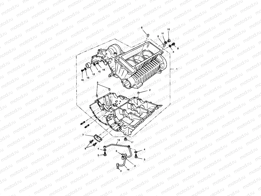 Crankcase 3 Cylinder