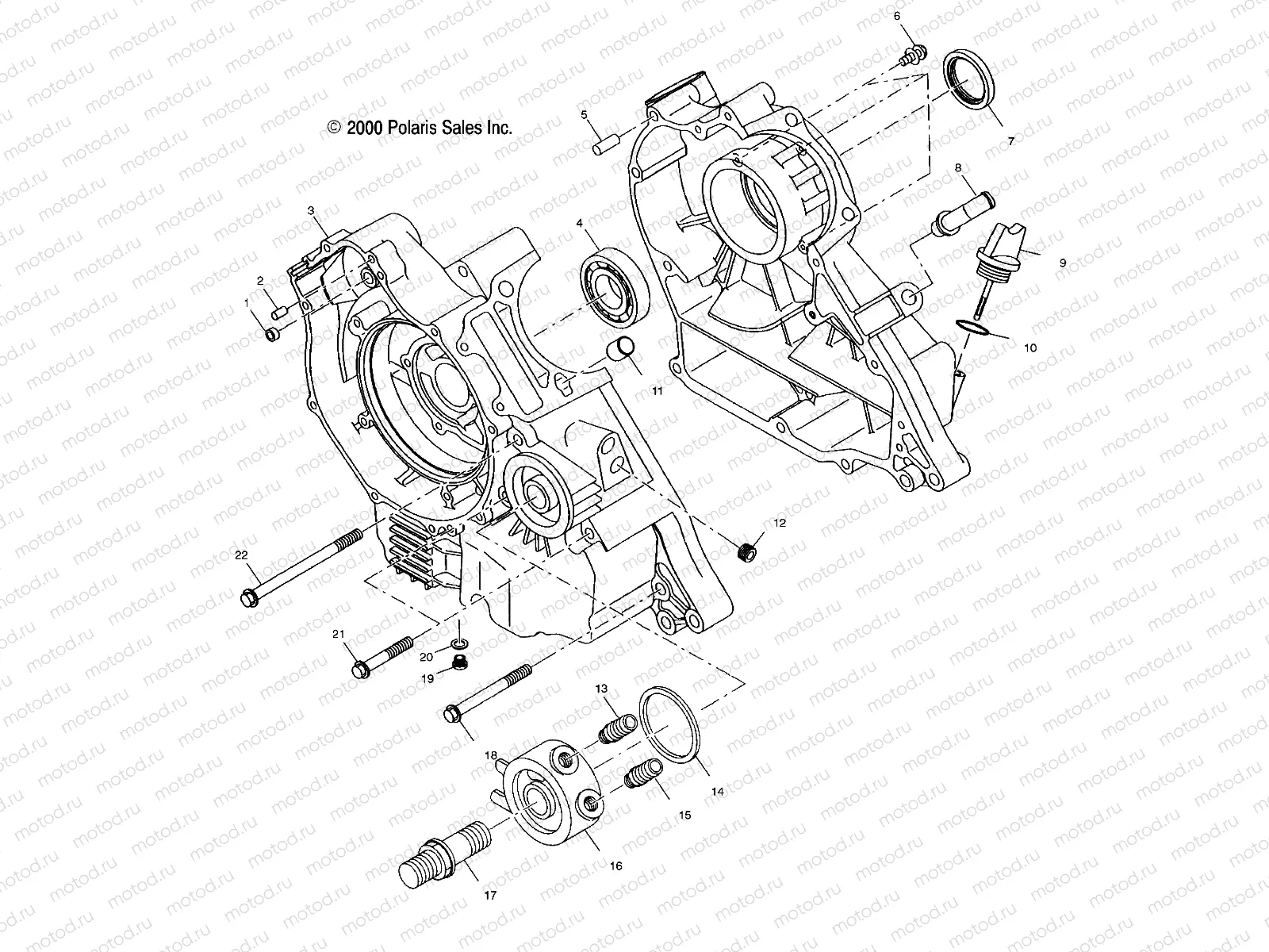 CRANKCASE - A00AA32AA (4949914991C010) | CRANKCASE - A00AA32AA (4949914991C010)