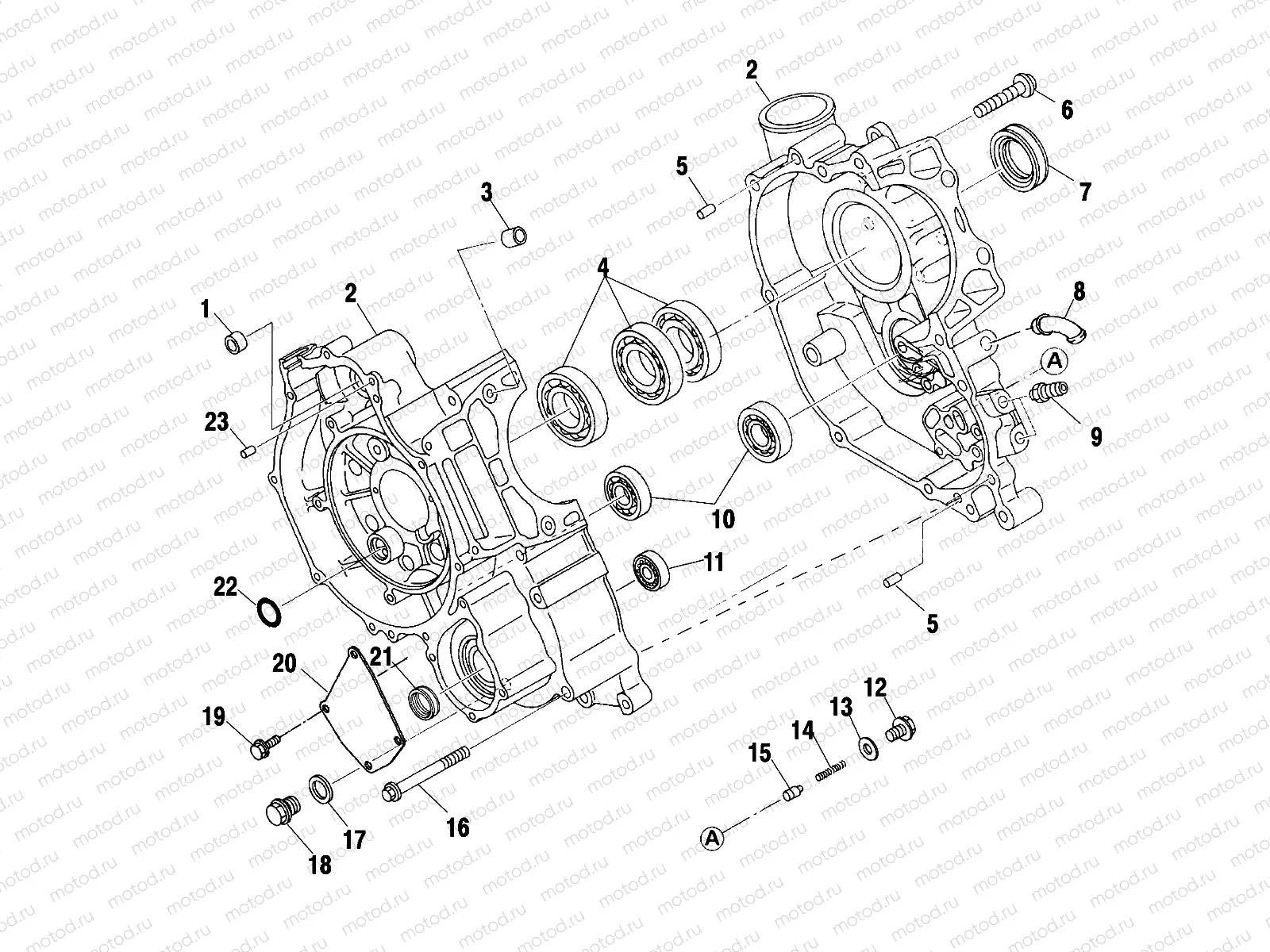 CRANKCASE - A00CH33AB (4957715771D002) | CRANKCASE - A00CH33AB (4957715771D002)