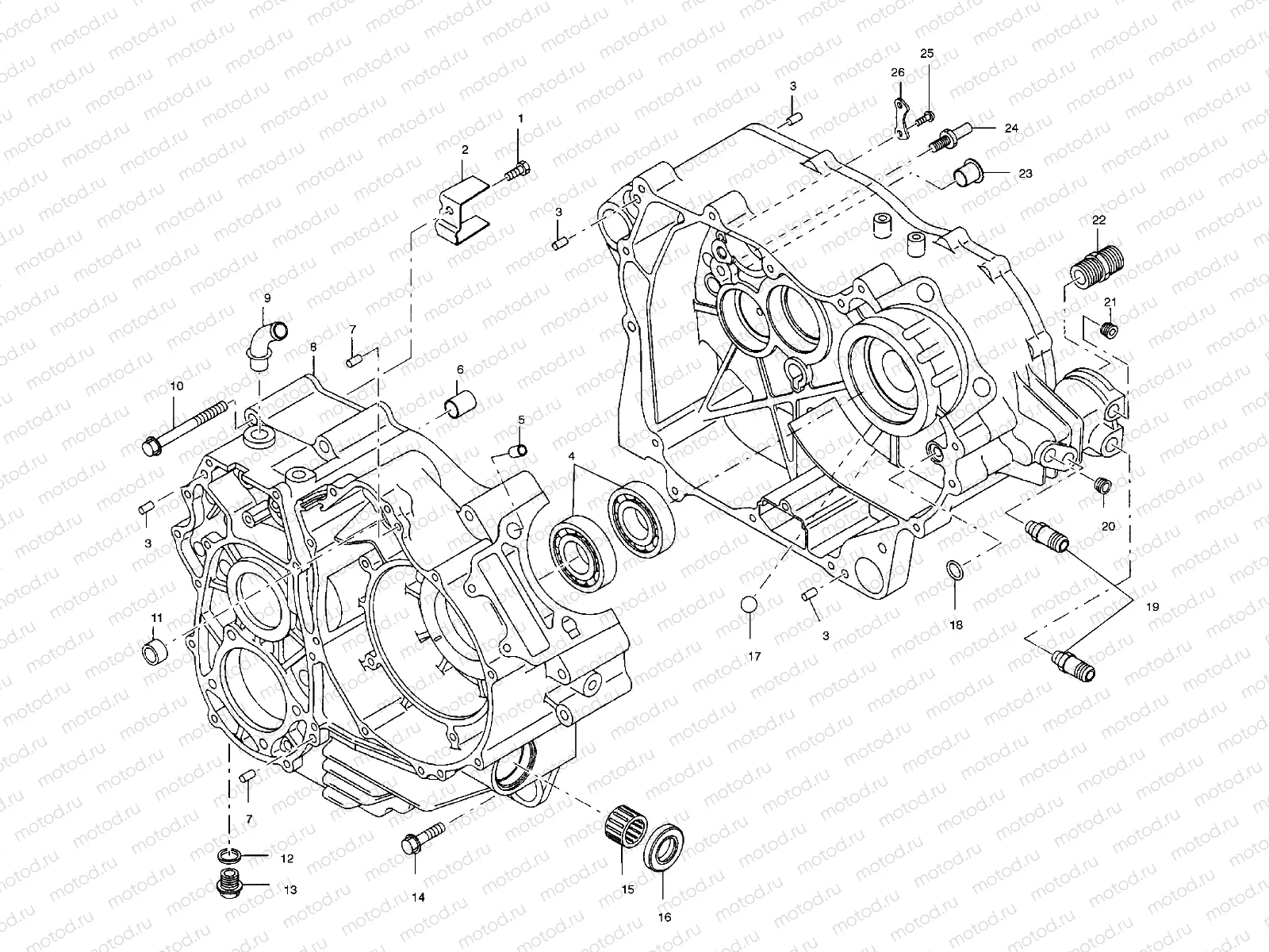 CRANKCASE - A00CK32AA (4954895489C008) | CRANKCASE - A00CK32AA (4954895489C008)