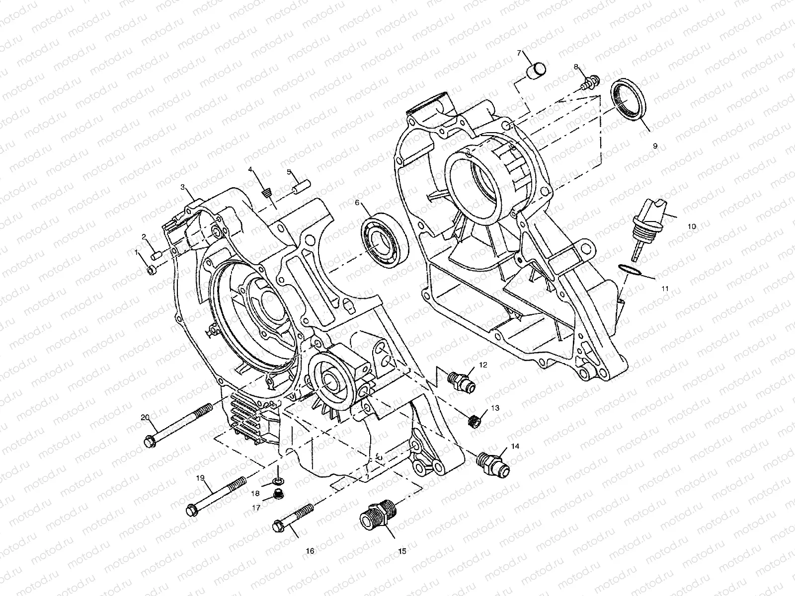 CRANKCASE - A01AA32AA (4963816381C009) | CRANKCASE - A01AA32AA (4963816381C009)