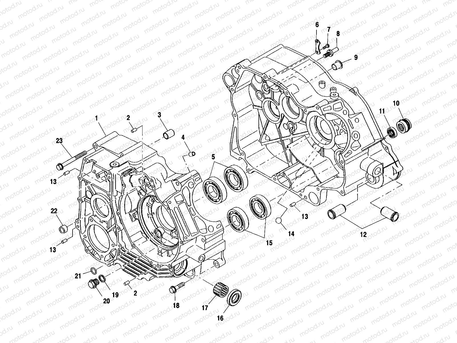 CRANKCASE - A01CK42AA (4964136413C006) | CRANKCASE - A01CK42AA (4964136413C006)