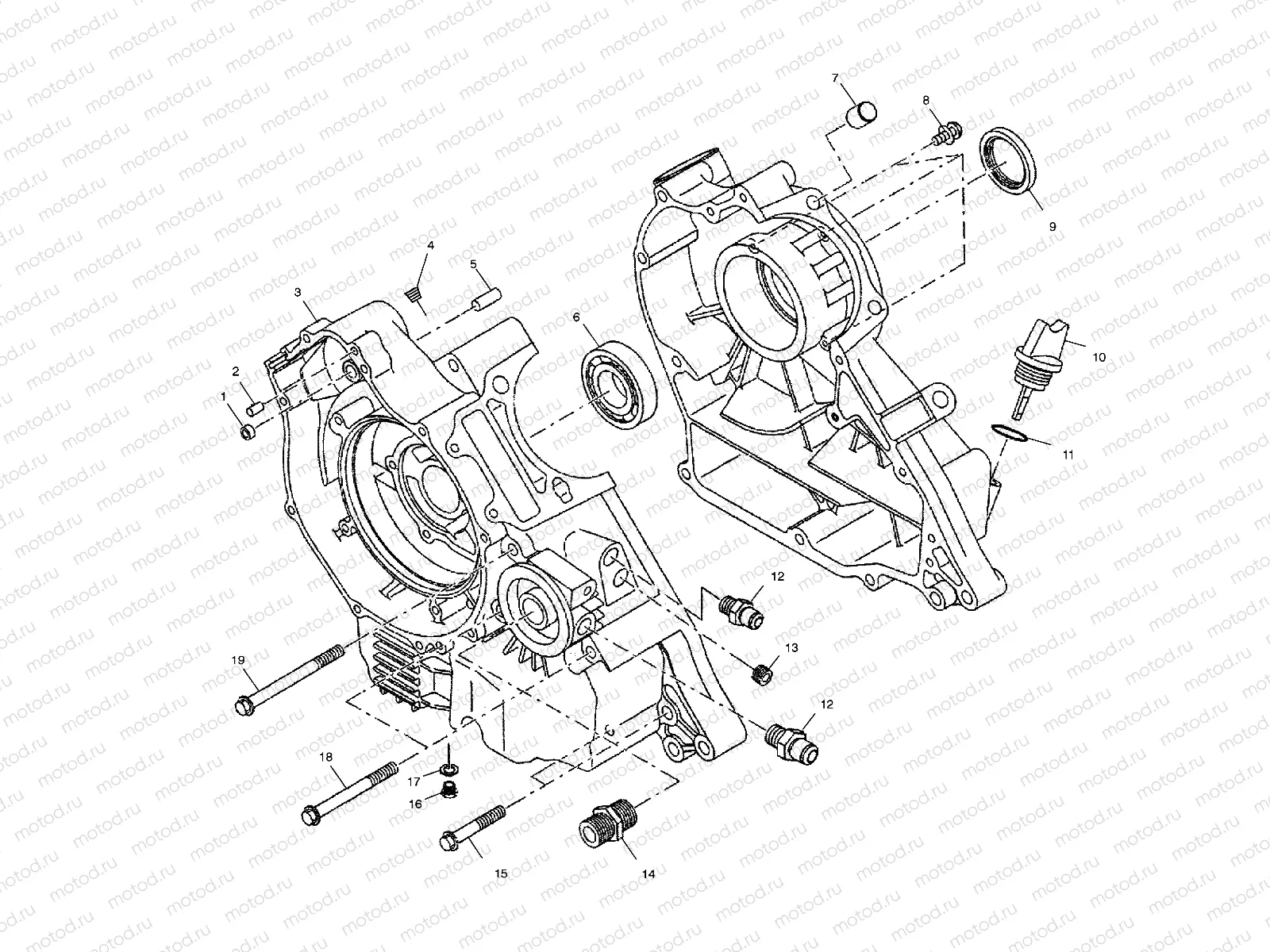 CRANKCASE - A02CA32AA/AB (4969816981C06) | CRANKCASE - A02CA32AA/AB (4969816981C06)