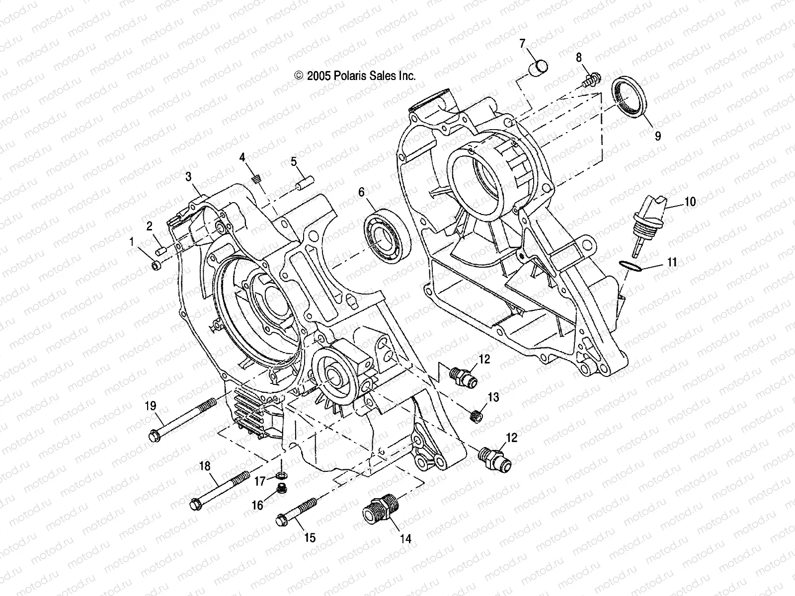 CRANKCASE - A05JD32EA (4999201699920169C12) | CRANKCASE - A05JD32EA (4999201699920169C12)
