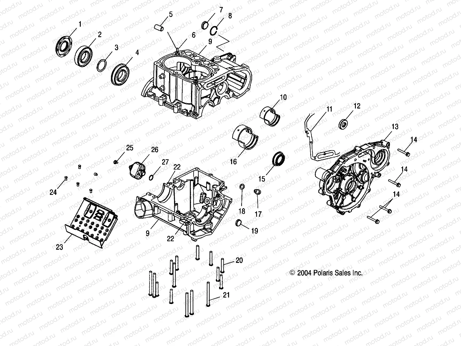 CRANKCASE - A05MH59AK/AN (4994199419D07) | CRANKCASE - A05MH59AK/AN (4994199419D07)