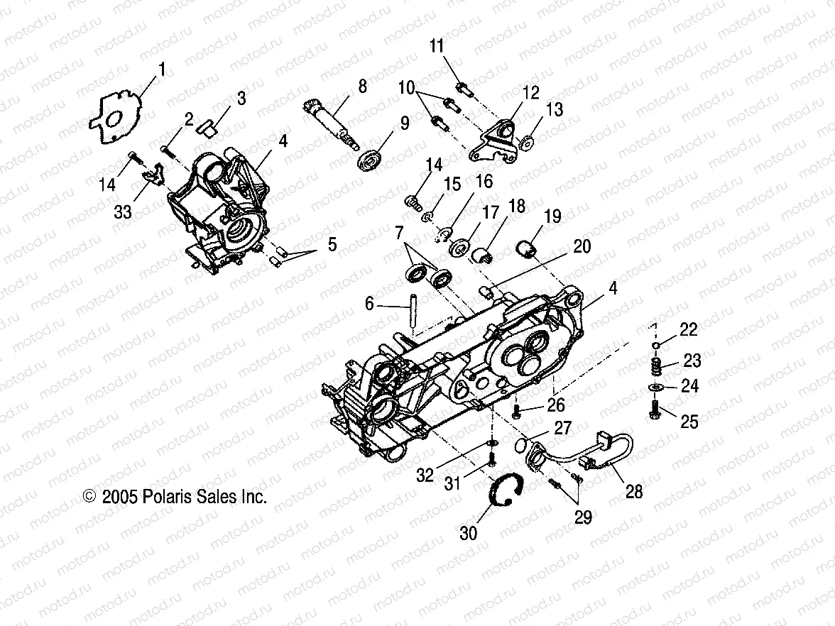 CRANKCASE - A06FA09CA/CB/CC (4999202399920239A10) | CRANKCASE - A06FA09CA/CB/CC (4999202399920239A10)