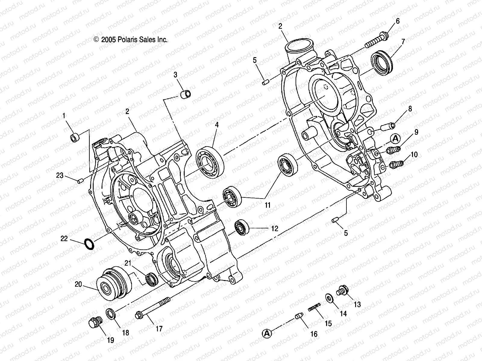 CRANKCASE - A06MH50FB (4999201549920154C12) | CRANKCASE - A06MH50FB (4999201549920154C12)