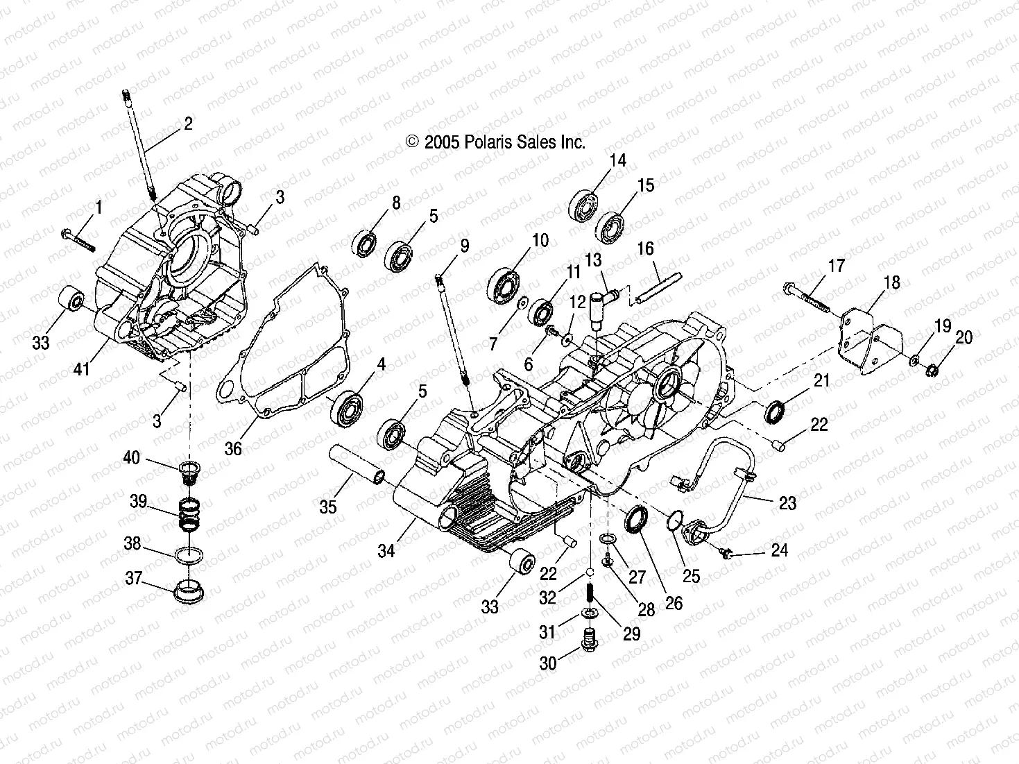 CRANKCASE - A06PB20VA/VB (4999202869920286A05) | CRANKCASE - A06PB20VA/VB (4999202869920286A05)