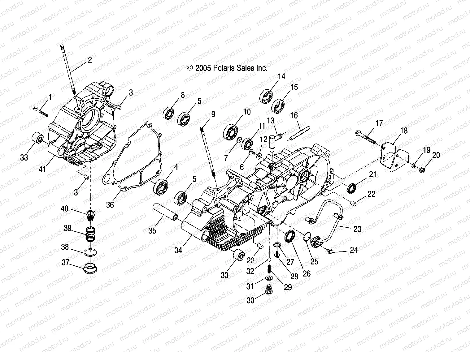 CRANKCASE - A06SB20AA/AB (4999202799920279A05) | CRANKCASE - A06SB20AA/AB (4999202799920279A05)