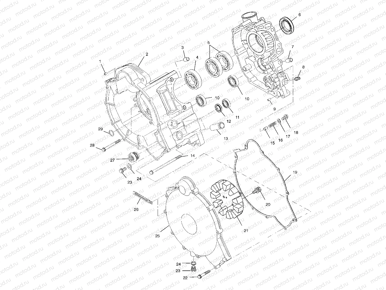 CRANKCASE - A10CH46CA (4964376437D003) | CRANKCASE - A10CH46CA (4964376437D003)