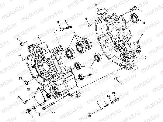CRANKCASE - A99CH33CB (4945964596d005) | CRANKCASE - A99CH33CB (4945964596d005)