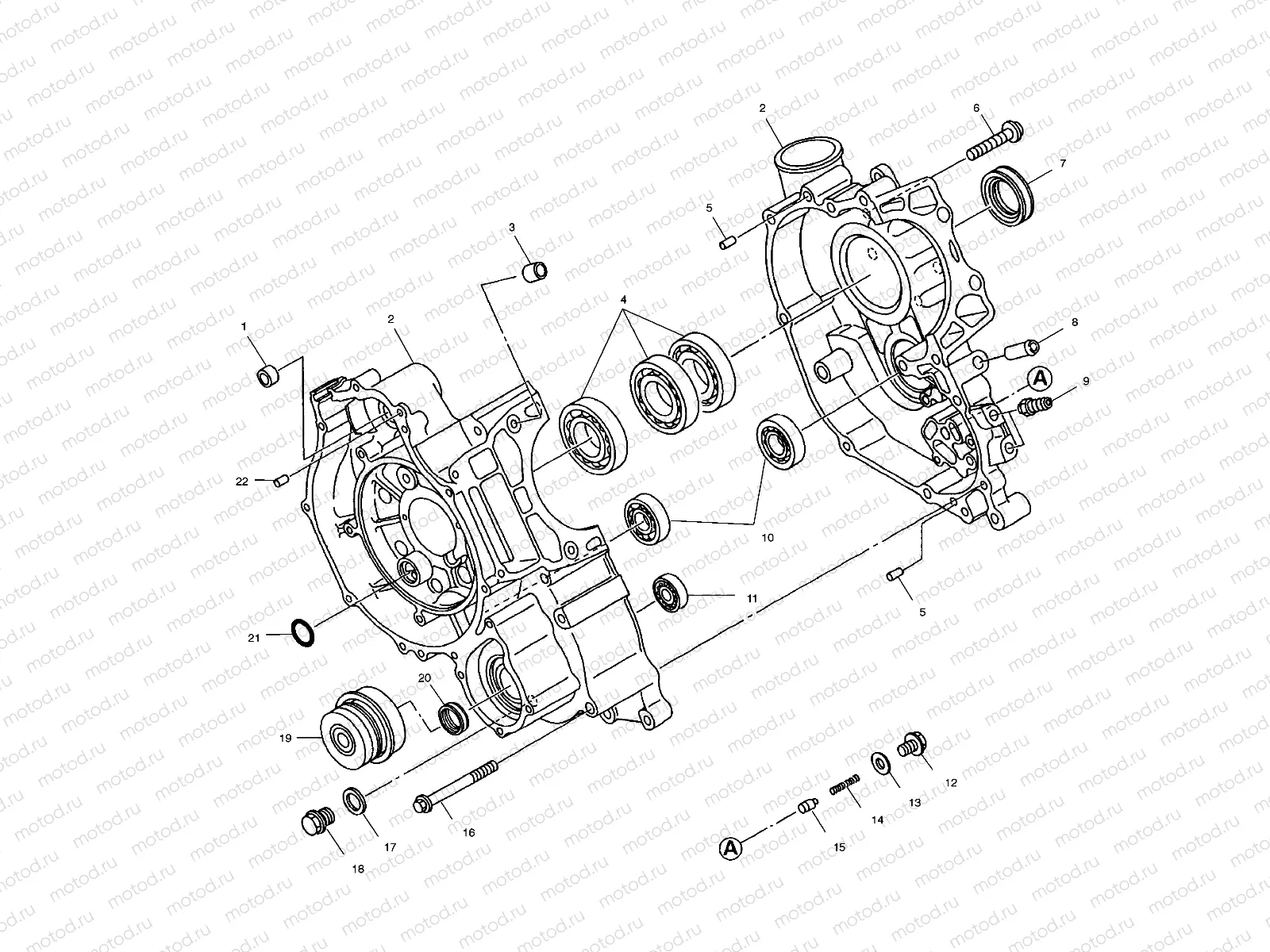 CRANKCASE - A99CH50EB (4949114911d006) | CRANKCASE - A99CH50EB (4949114911d006)
