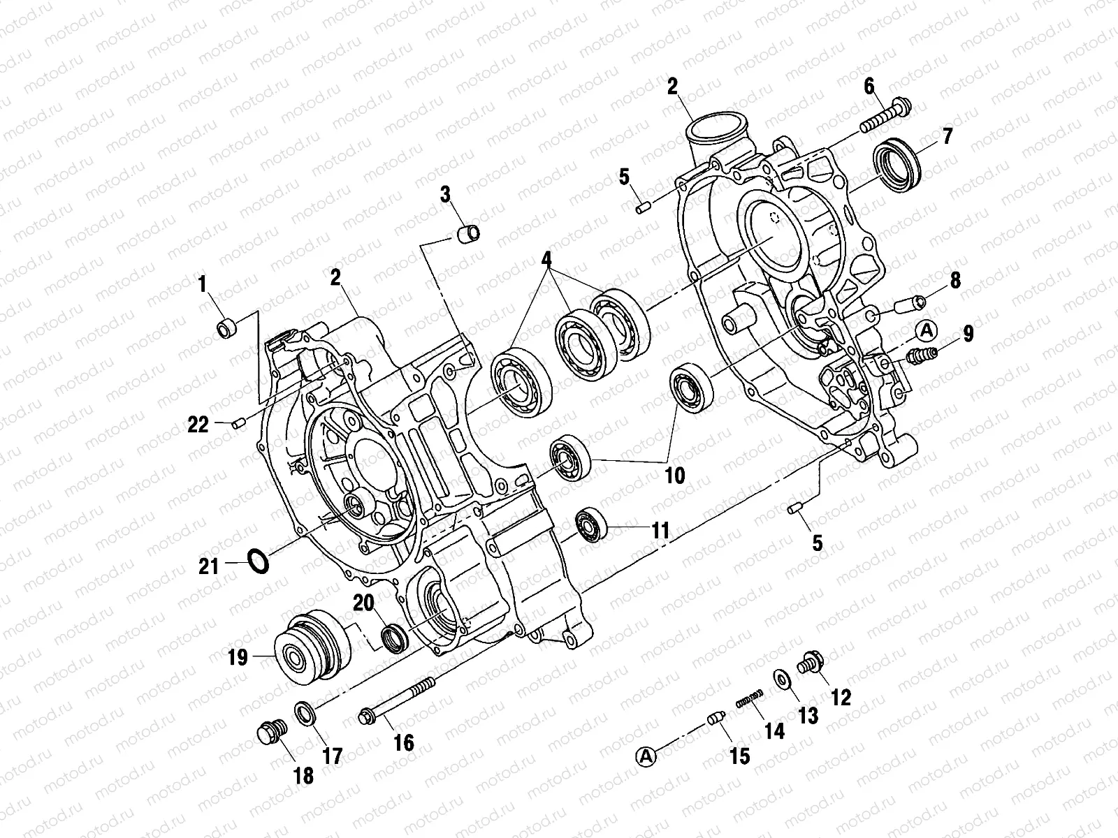 CRANKCASE - A99RF50AA (4946494649D009) | CRANKCASE - A99RF50AA (4946494649D009)