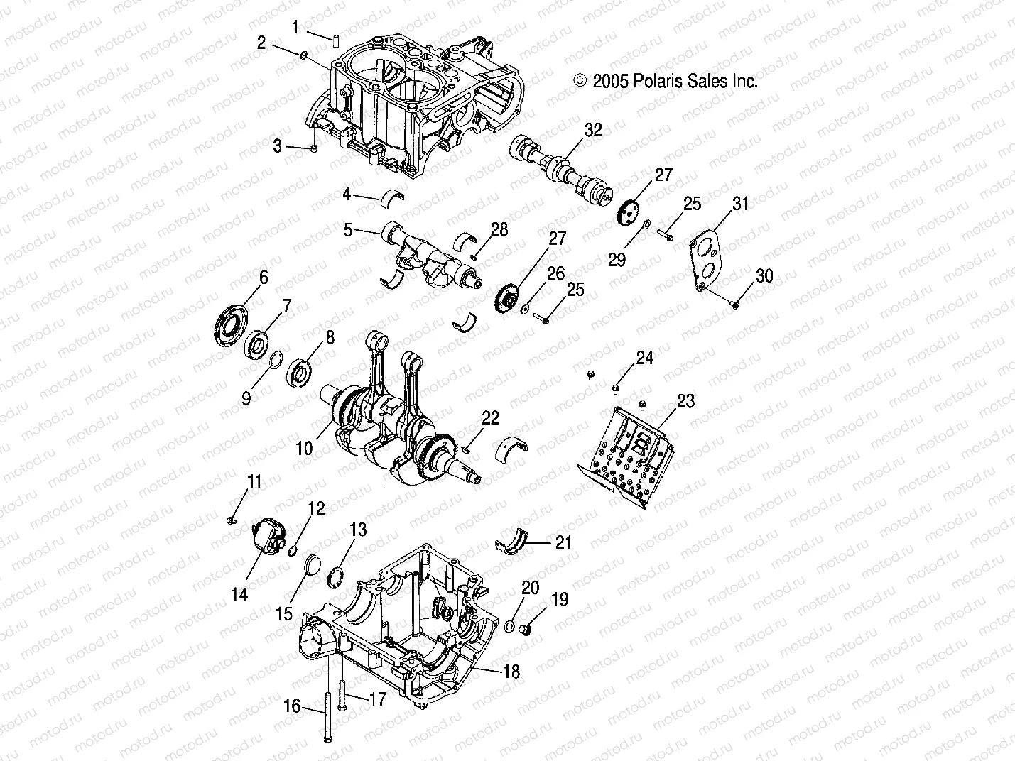 CRANKCASE and CRANKSHAFT - A06MH68AQ/AT/AX/AY/AZ (4999200229920022D06) | CRANKCASE and CRANKSHAFT - A06MH68AQ/AT/AX/AY/AZ (4999200229920022D06)