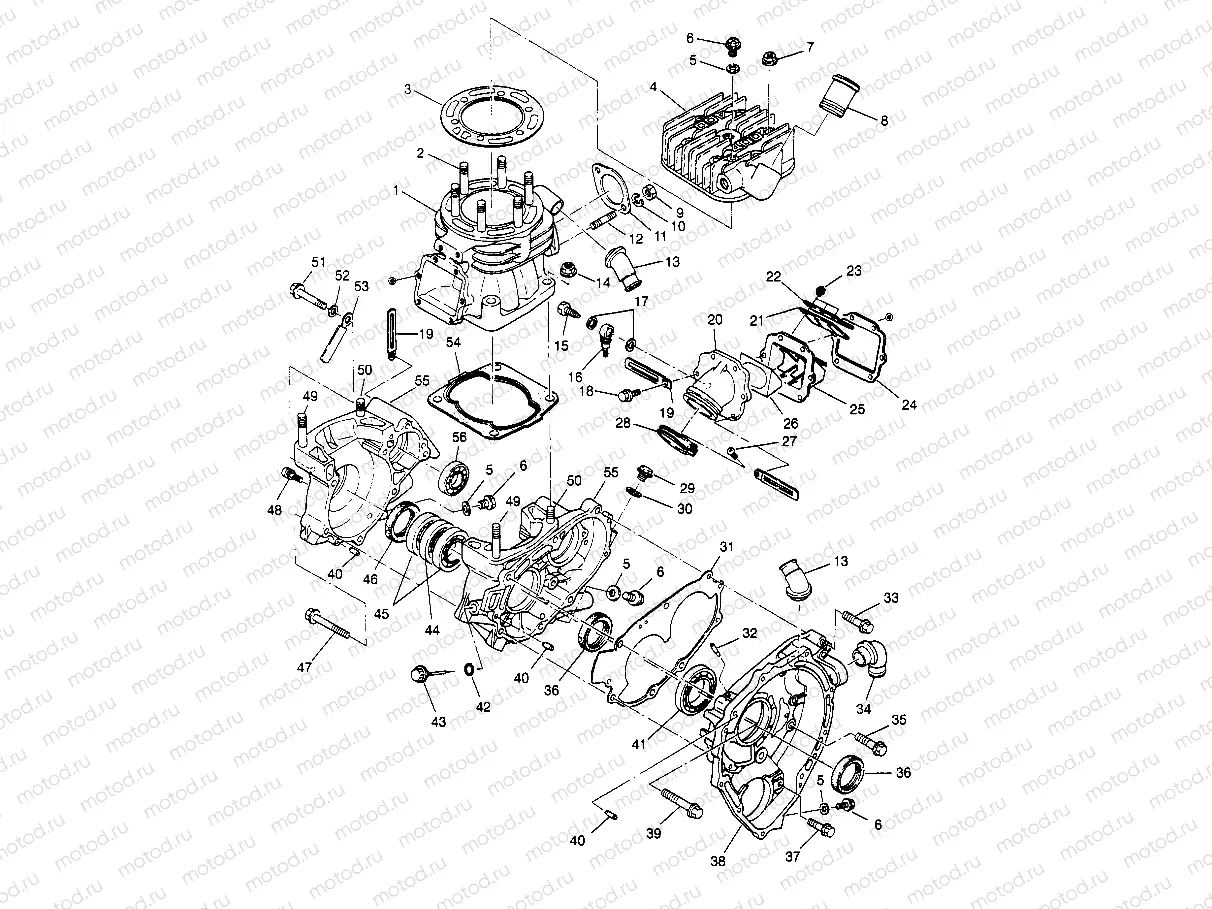 CRANKCASE and CYLINDER  4X4 400L W948140 (4926772677C011) | CRANKCASE and CYLINDER  4X4 400L W948140 (4926772677C011)