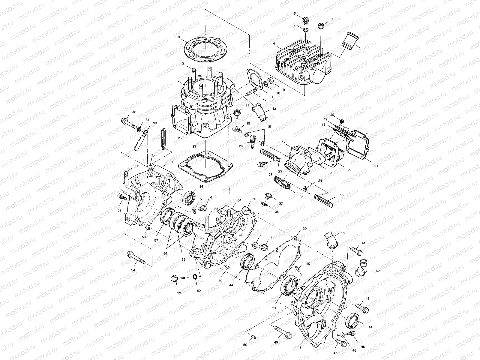 CRANKCASE and CYLINDER - A01CG38CA (4963916391C011) | CRANKCASE and CYLINDER - A01CG38CA (4963916391C011)