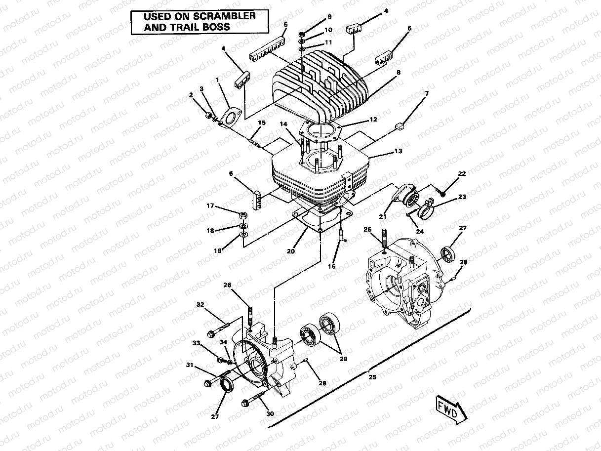 Crankcase and Cylinder Assembly (4911701170042A) | Crankcase and Cylinder Assembly (4911701170042A)