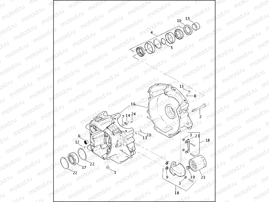 CRANKCASE AND ENGINE OIL FILTER - 1550