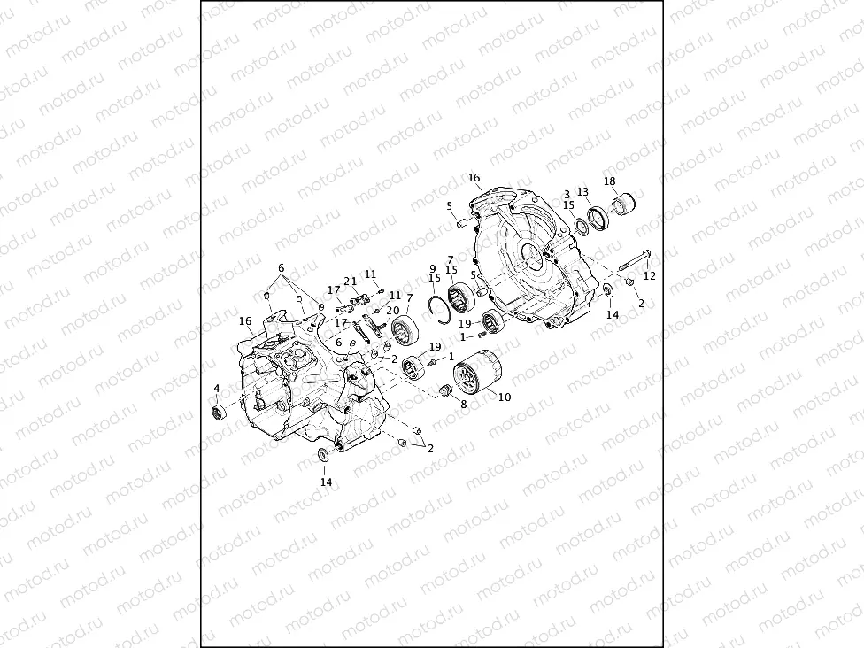 CRANKCASE AND ENGINE OIL FILTER