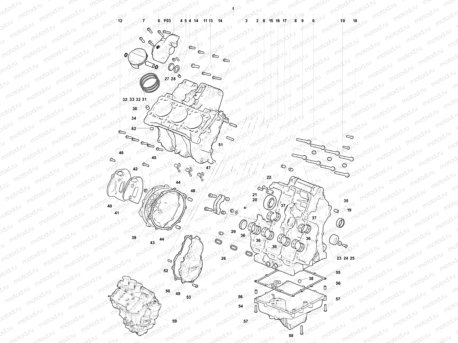 Crankcase Assembly