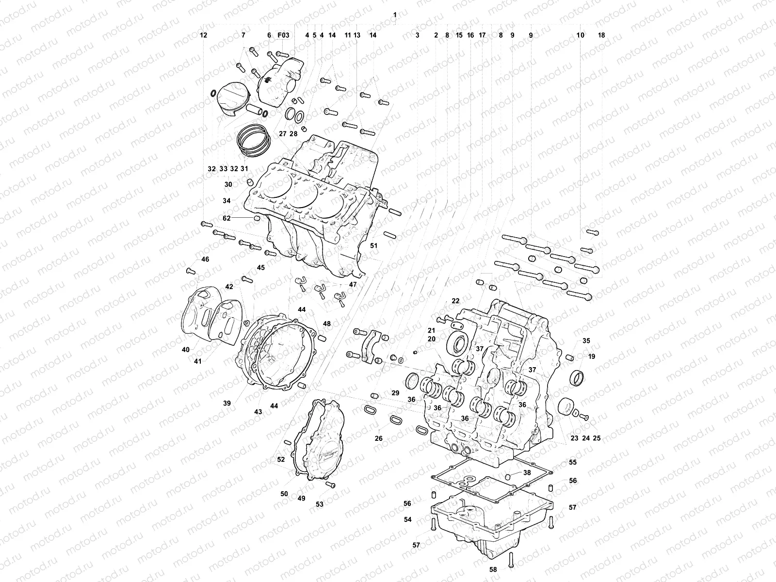 Crankcase Assembly