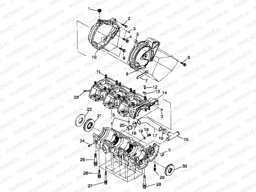 CRANKCASE ASSEMBLY SL 650 / B934058 (4924732473021A) | CRANKCASE ASSEMBLY SL 650 / B934058 (4924732473021A)