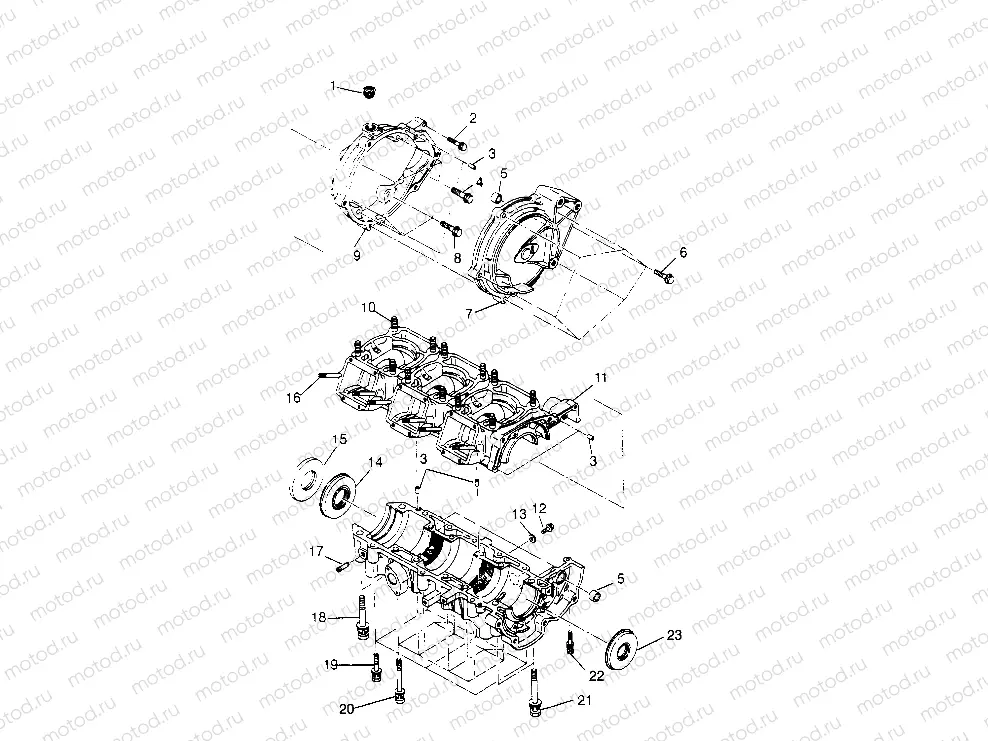 CRANKCASE ASSEMBLY  SLT 750 B954170 (4930563056B014) | CRANKCASE ASSEMBLY  SLT 750 B954170 (4930563056B014)