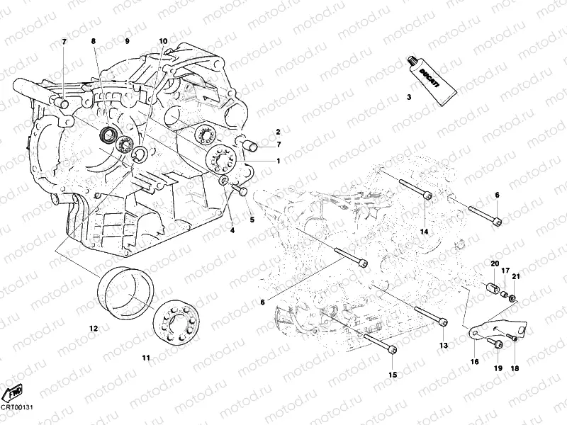 CRANKCASE BEARINGS » ENGINE CASE