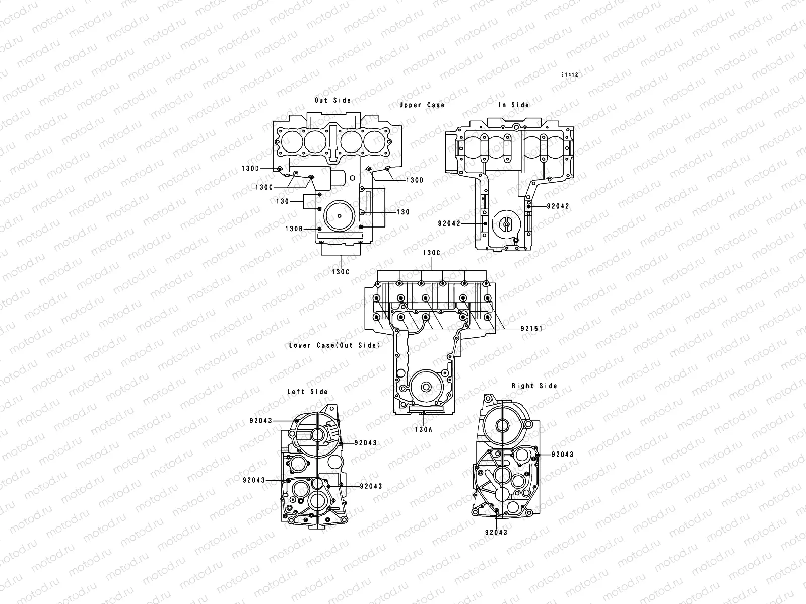 Crankcase Bolt Pattern