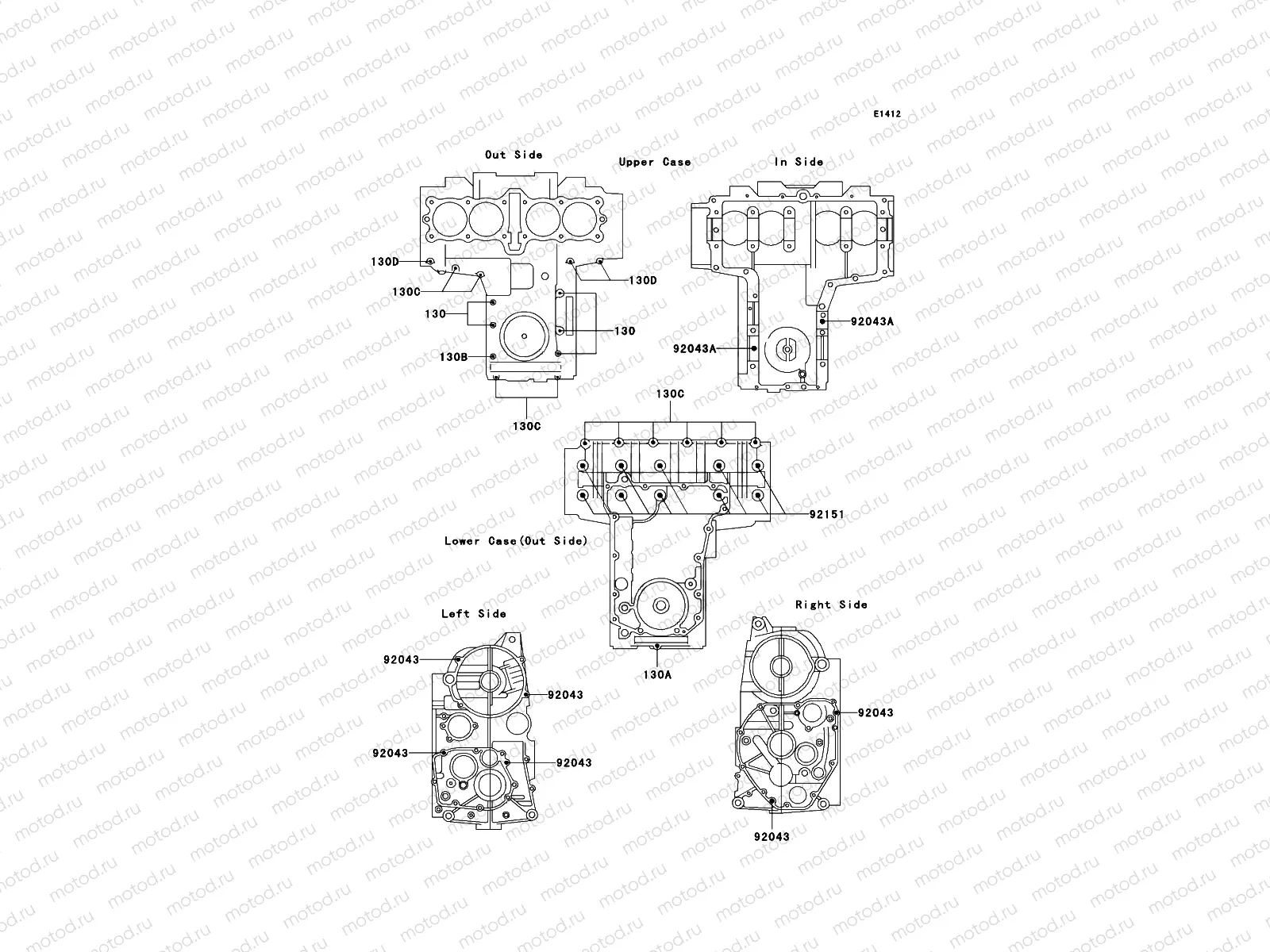 Crankcase Bolt Pattern