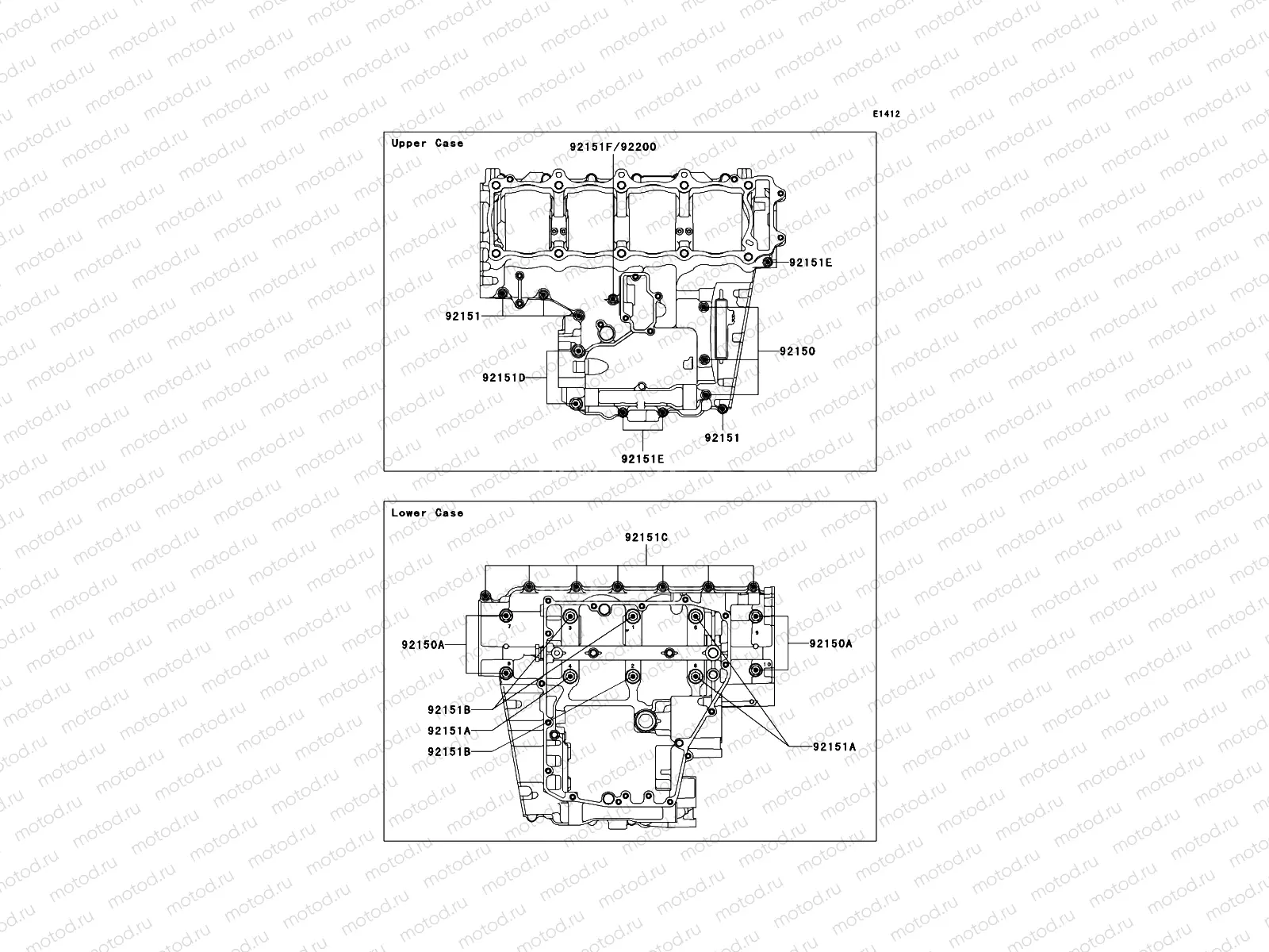Crankcase Bolt Pattern