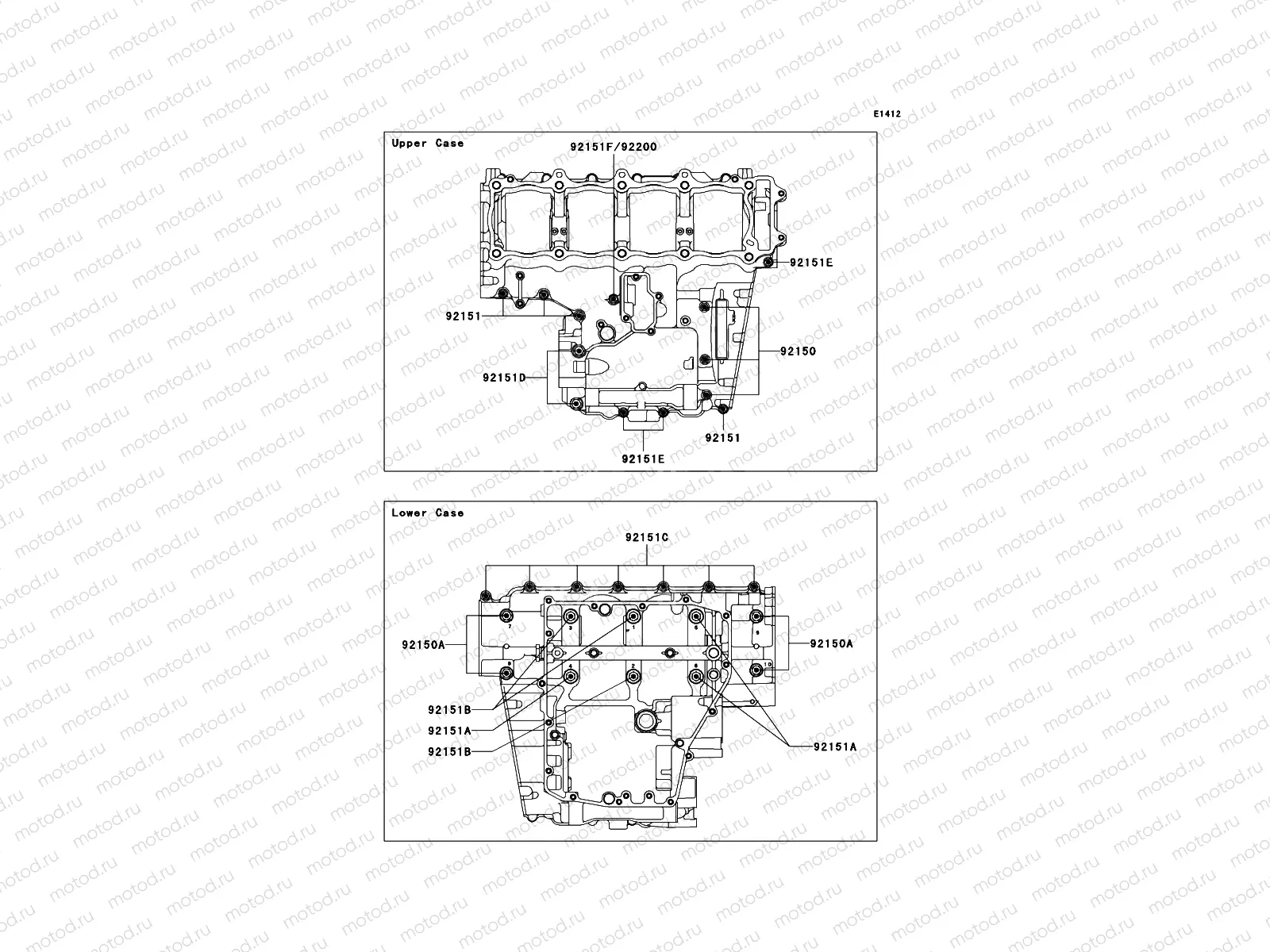 Crankcase Bolt Pattern