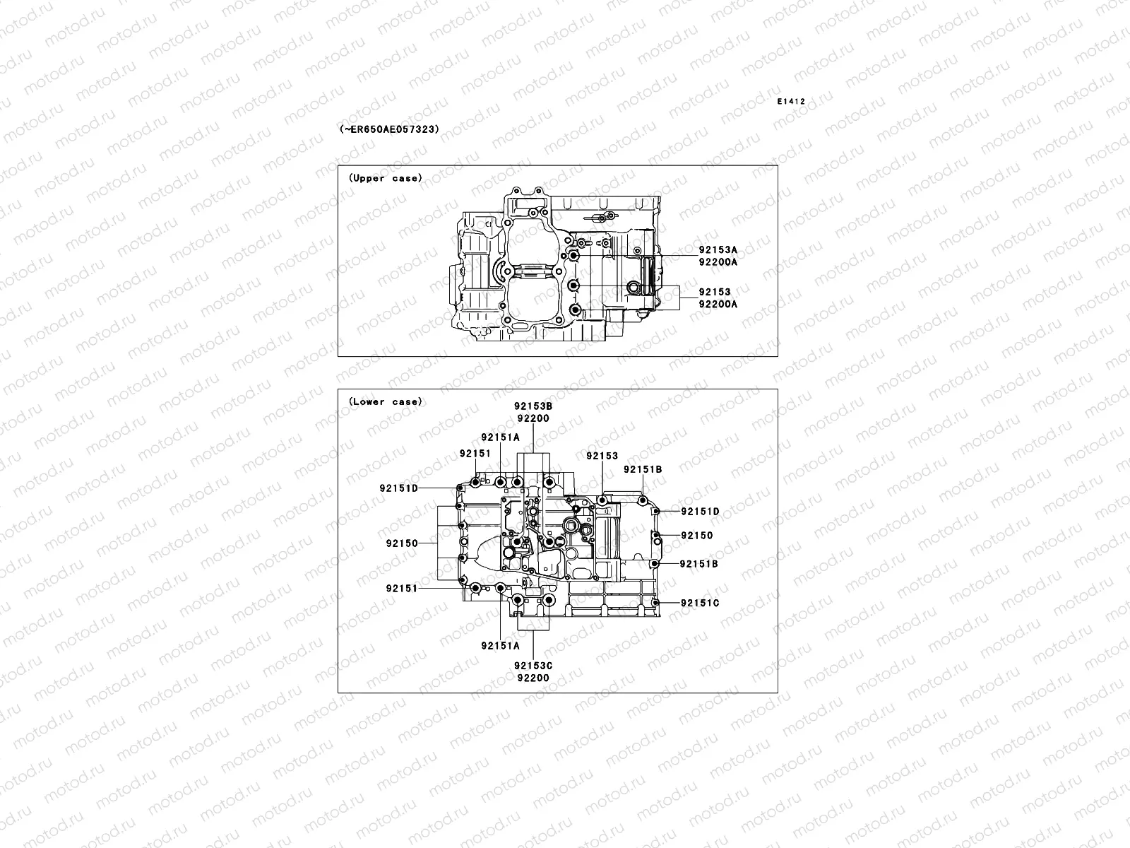 Crankcase Bolt Pattern