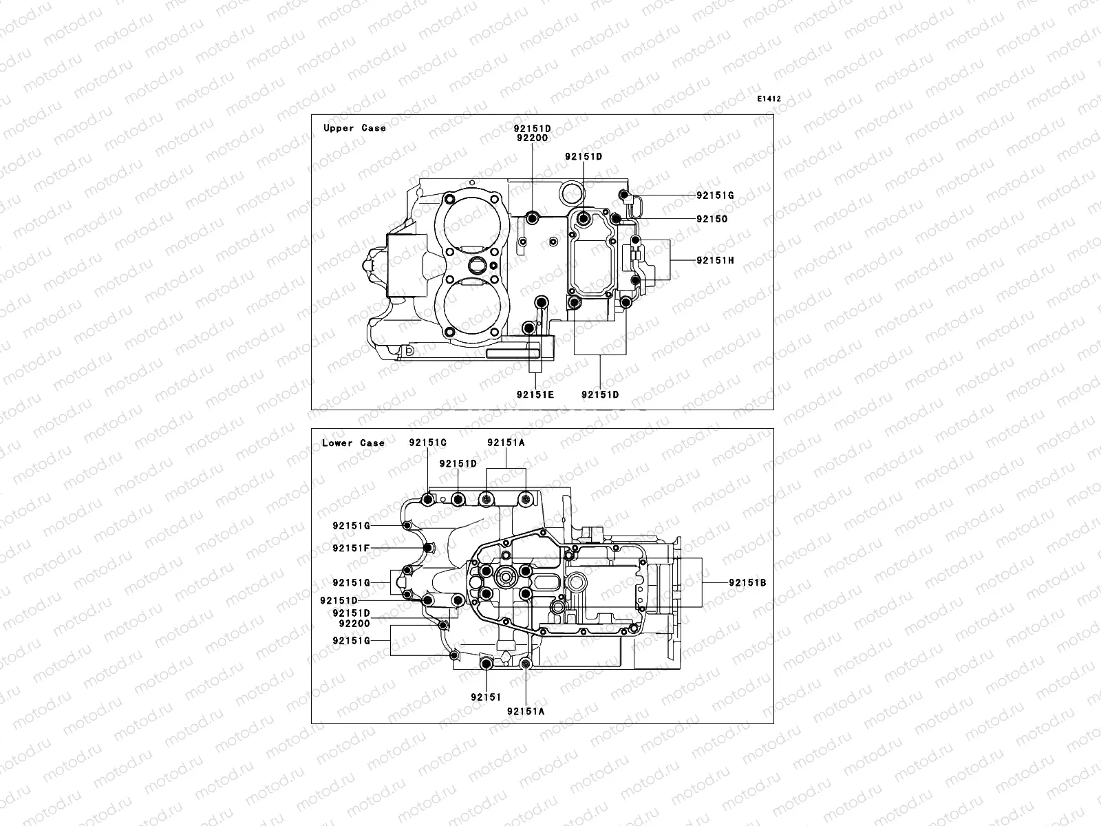 Crankcase Bolt Pattern