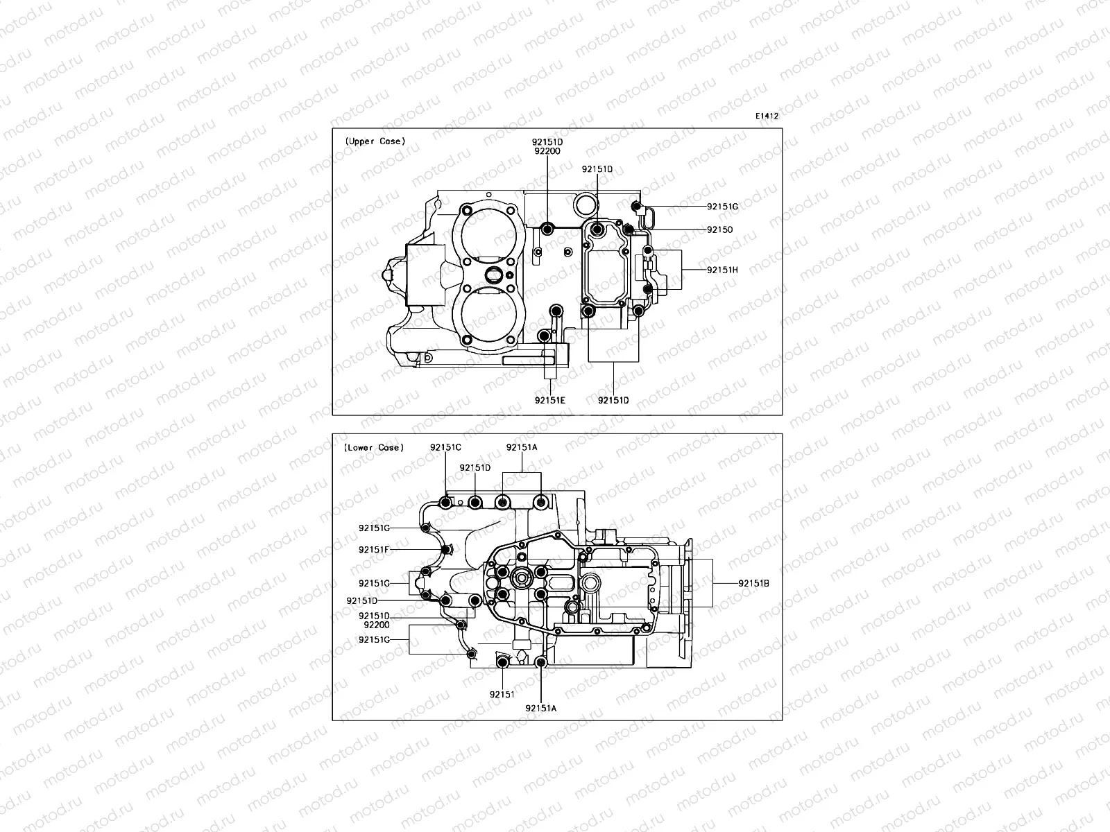 Crankcase Bolt Pattern
