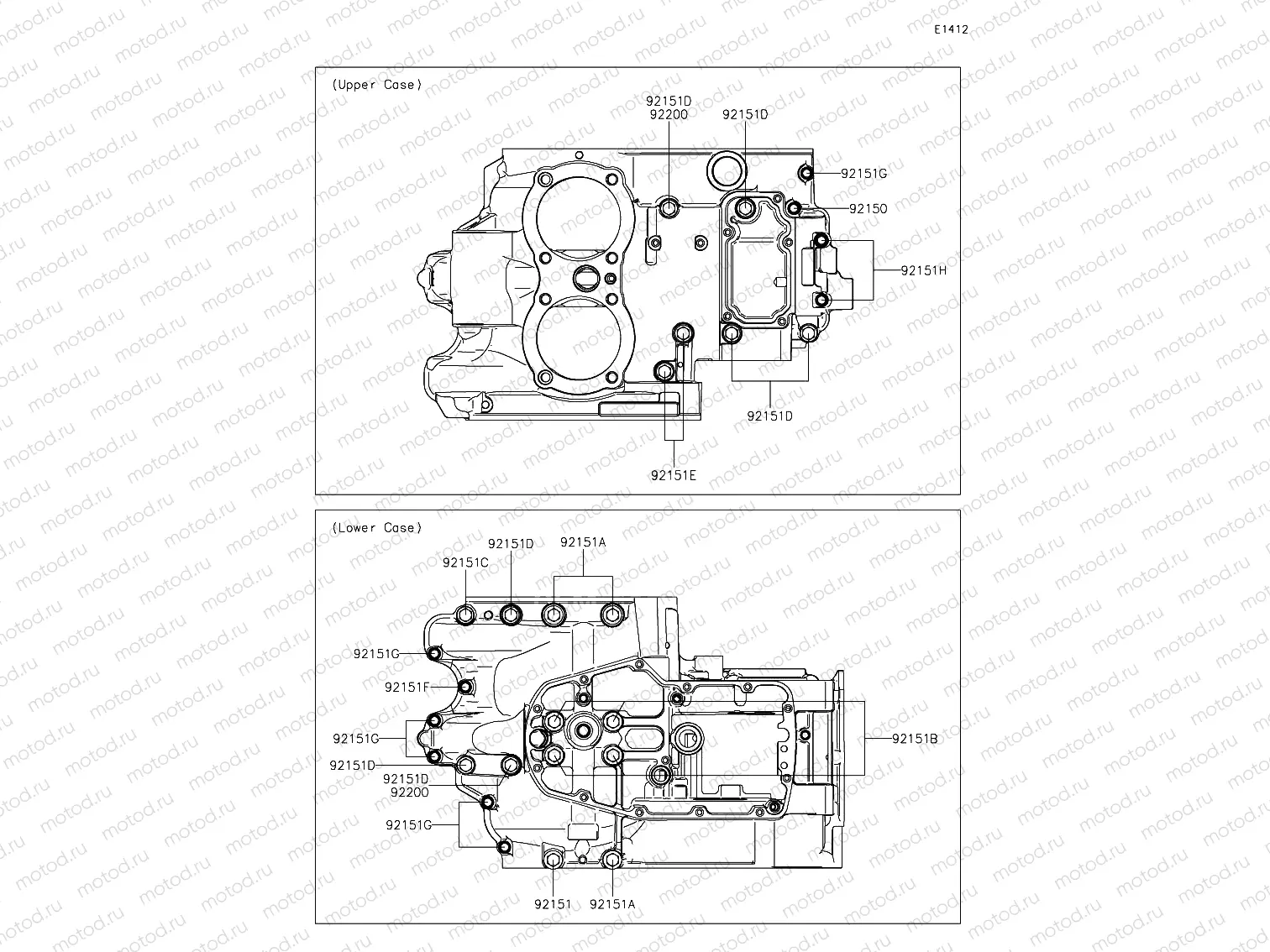 Crankcase Bolt Pattern