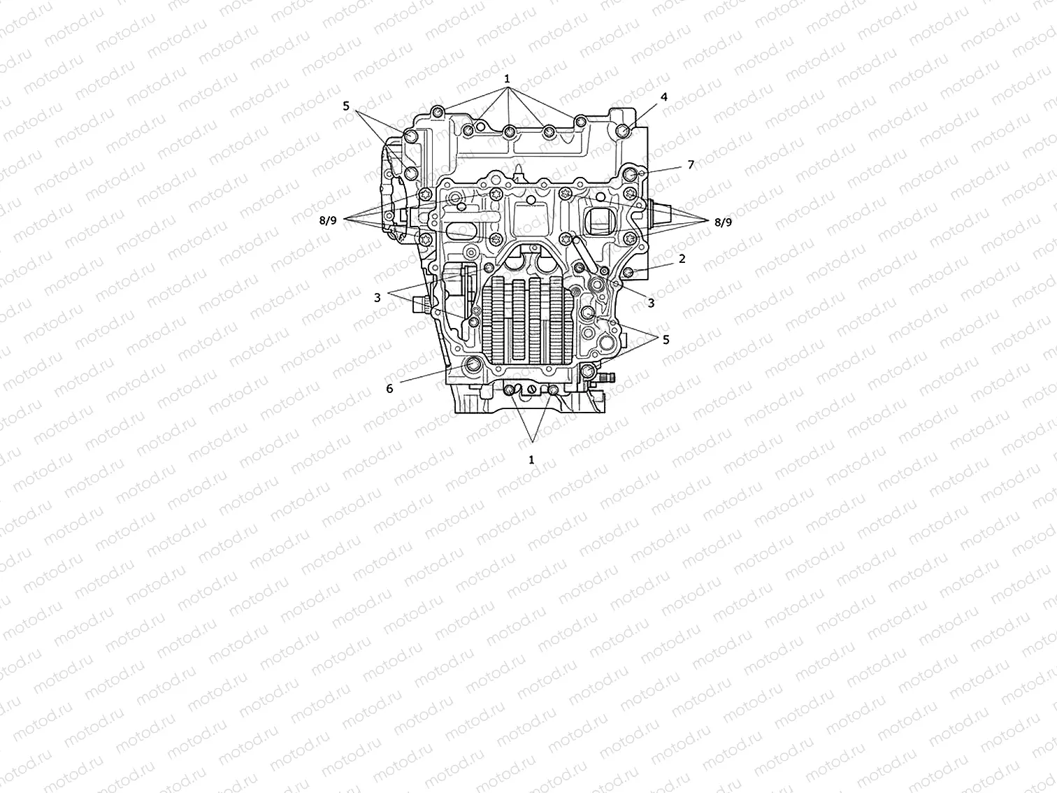 Crankcase bolts