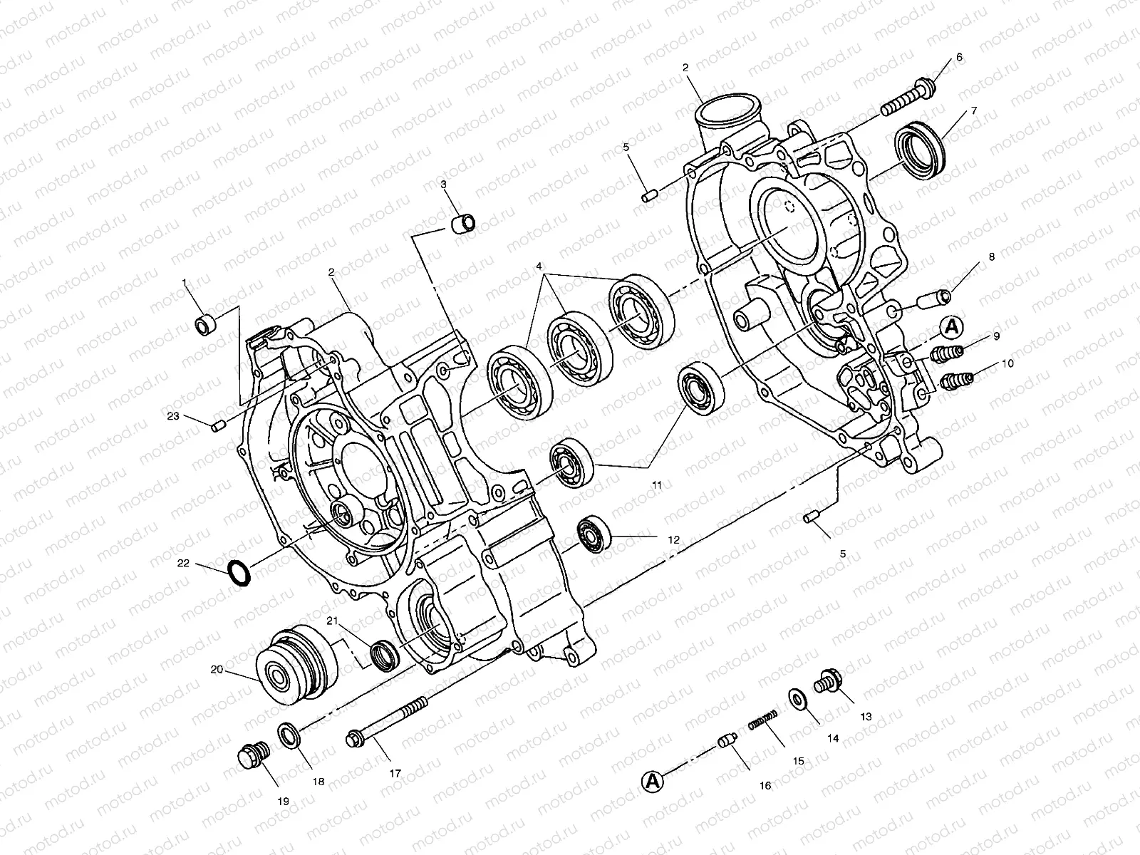 CRANKCASE - C10CL50AA (4978707870D04) | CRANKCASE - C10CL50AA (4978707870D04)
