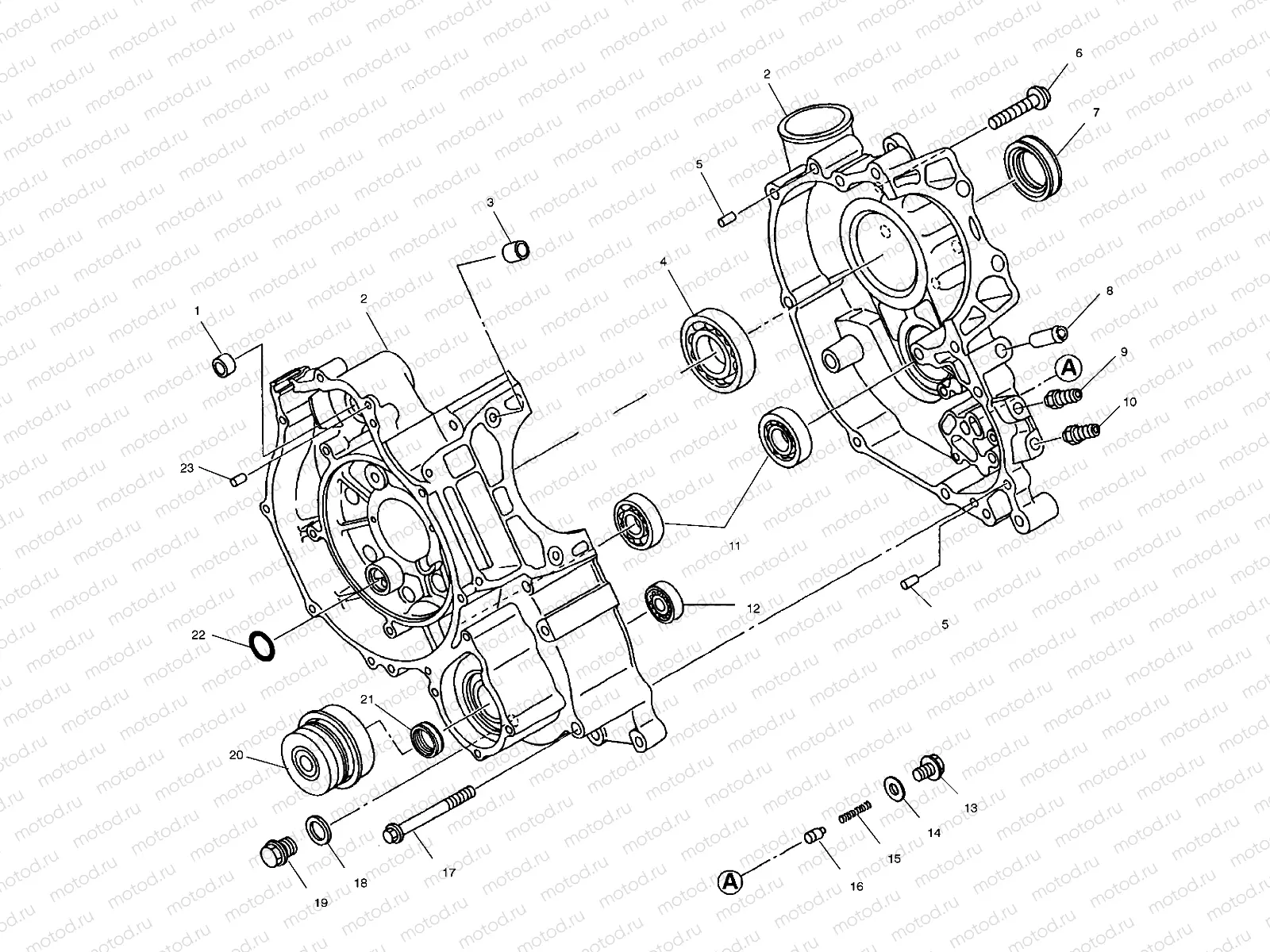 CRANKCASE - C11RB42AA/C11RD50AA/AB/C11RF50AA (4981898189E03) | CRANKCASE - C11RB42AA/C11RD50AA/AB/C11RF50AA (4981898189E03)
