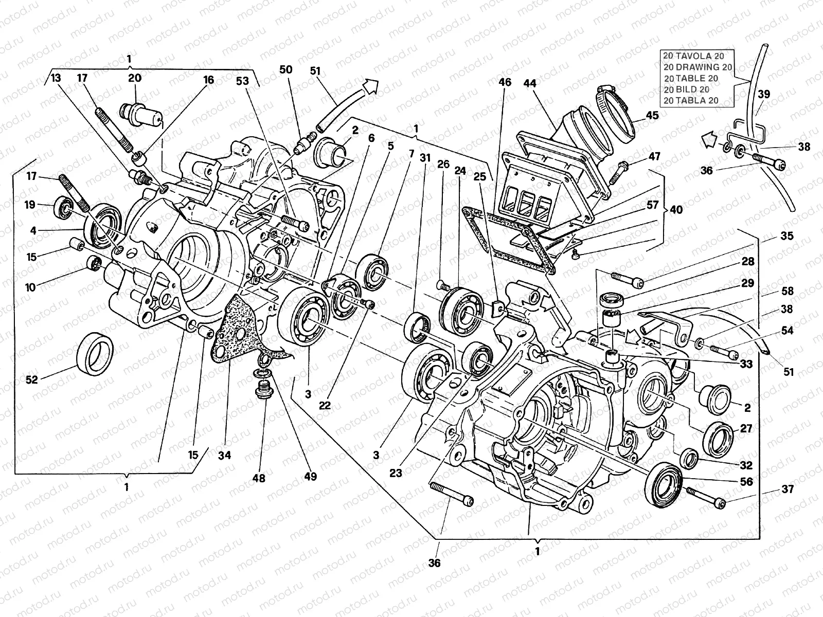 CRANKCASE CARTER