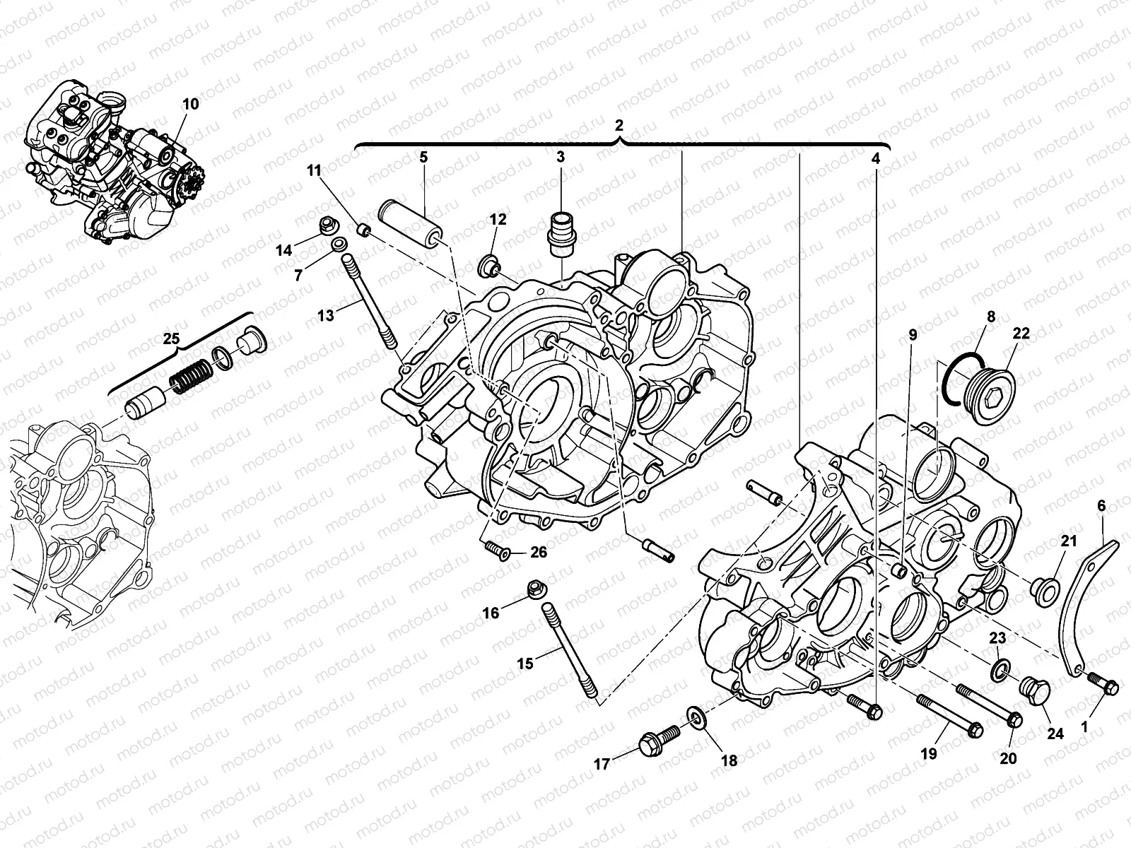 CRANKCASE CARTER