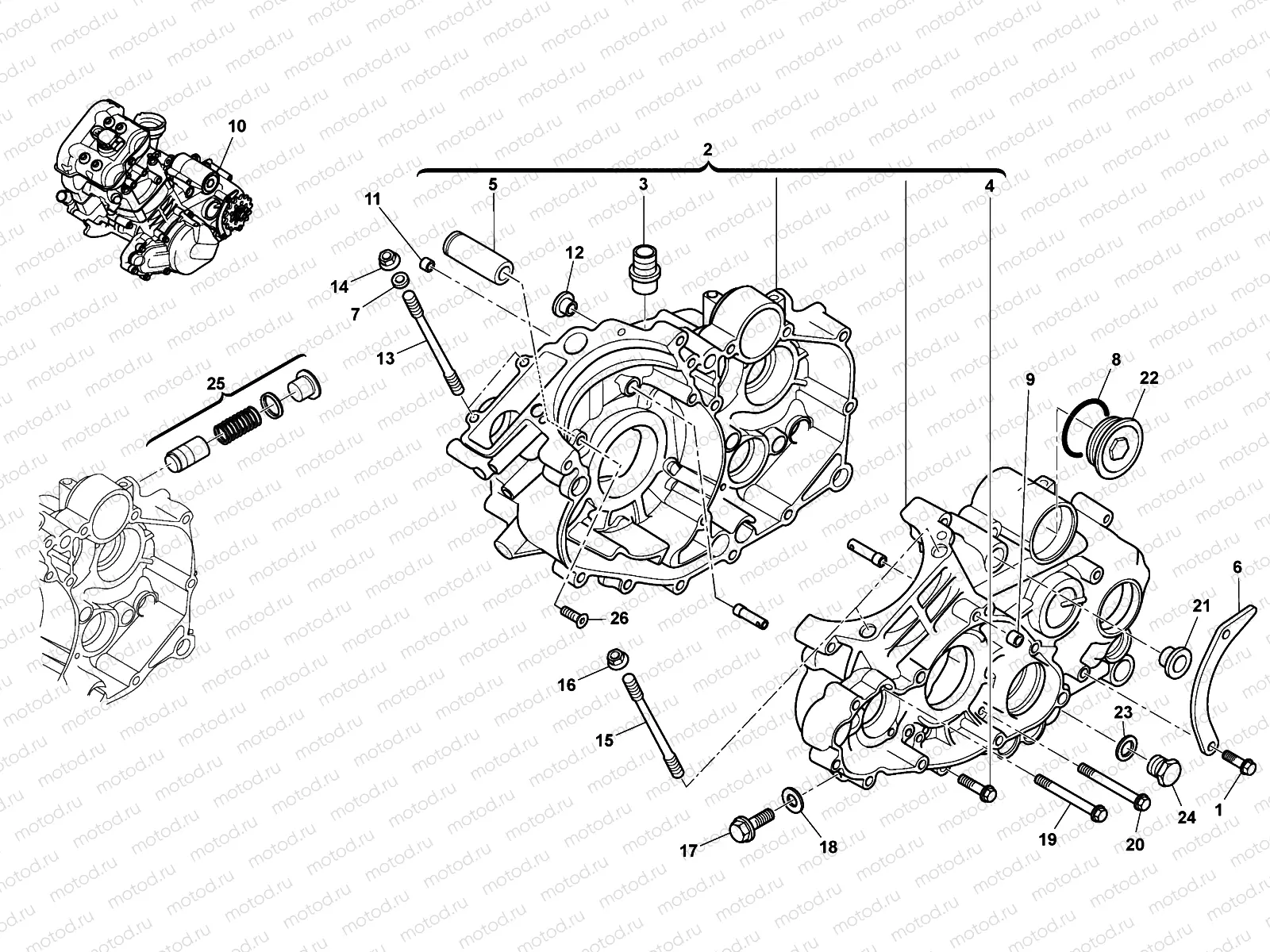 CRANKCASE CARTER