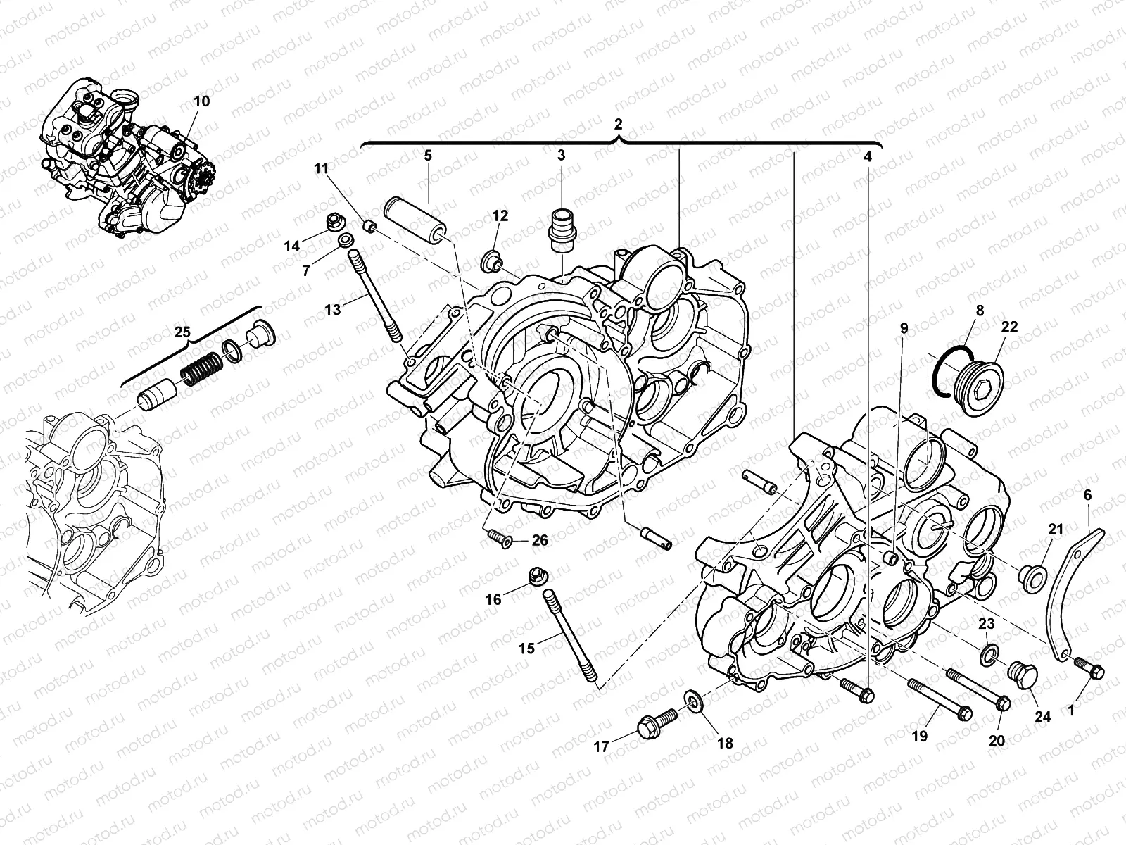 CRANKCASE CARTER