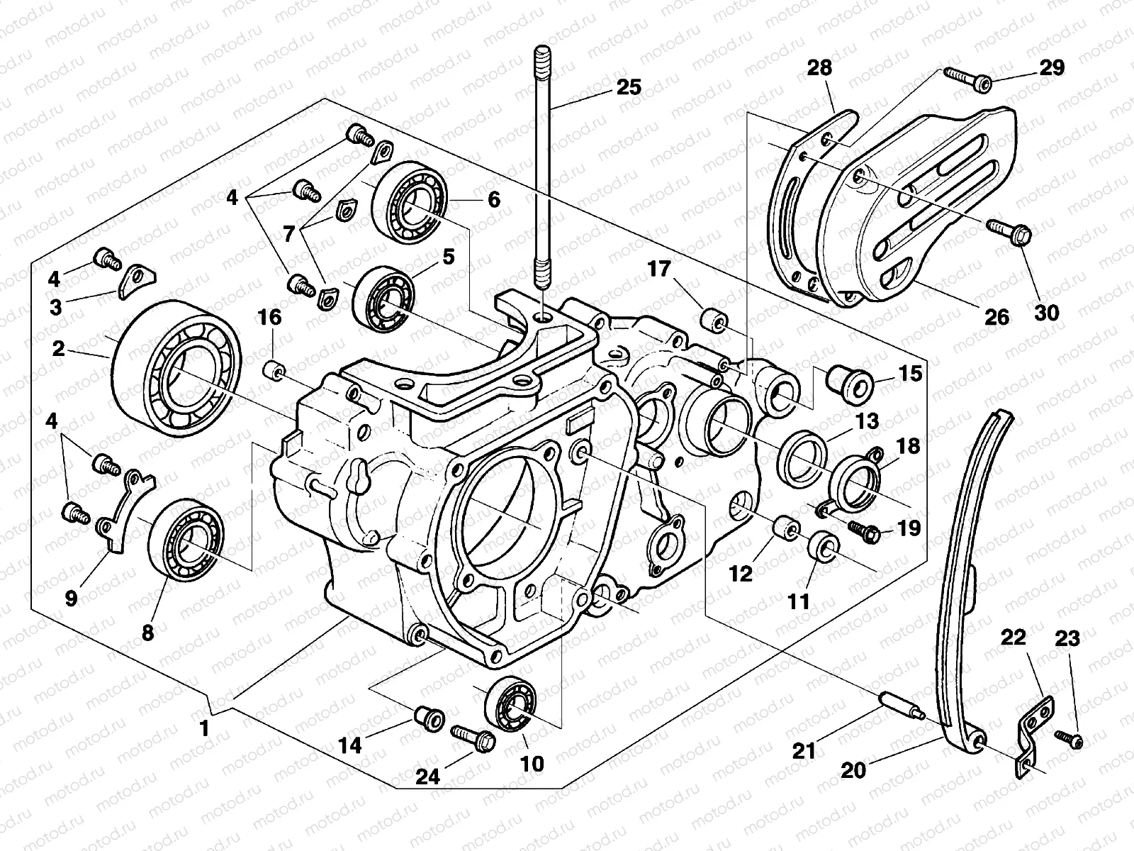 CRANKCASE CARTER L.H.