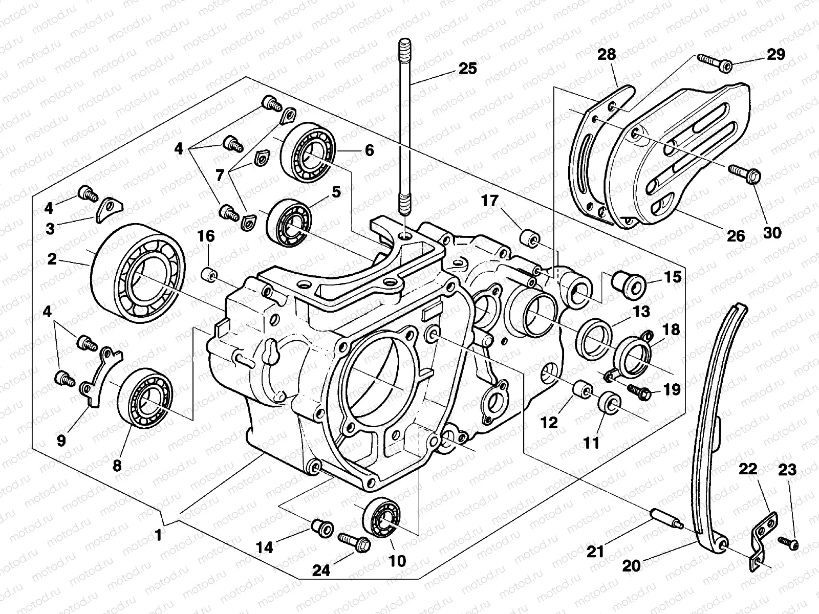 CRANKCASE CARTER L.H.